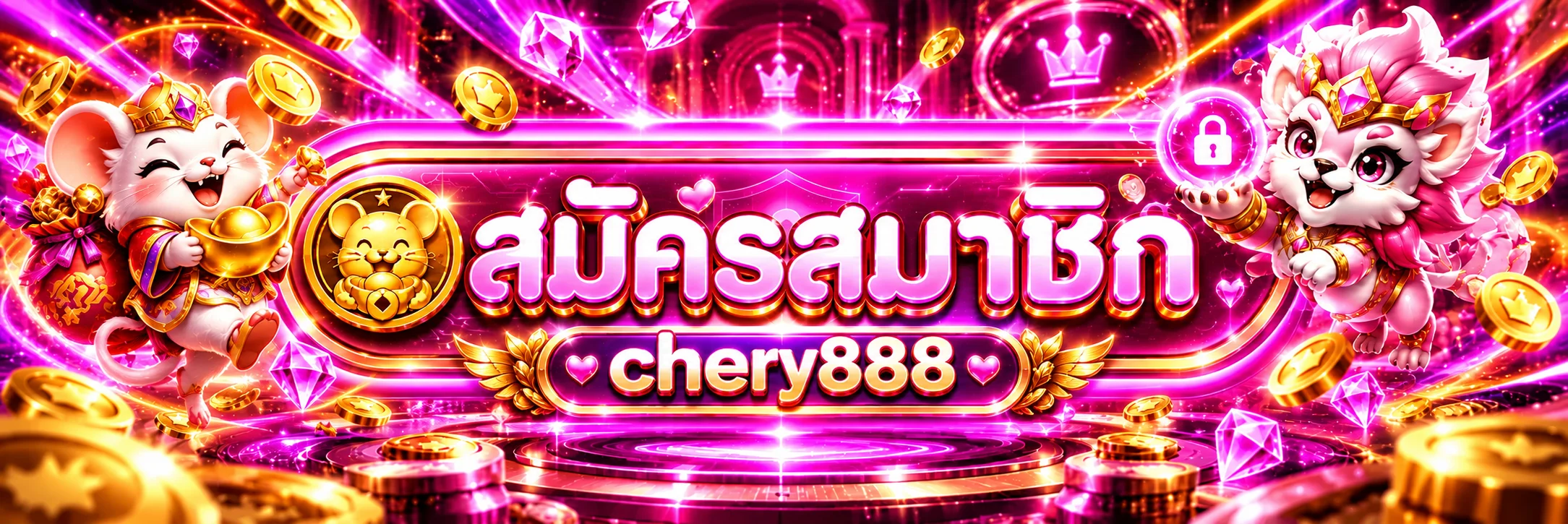 แบนเนอร์สมัครสมาชิกและทางเข้า chery888 อย่างปลอดภัย